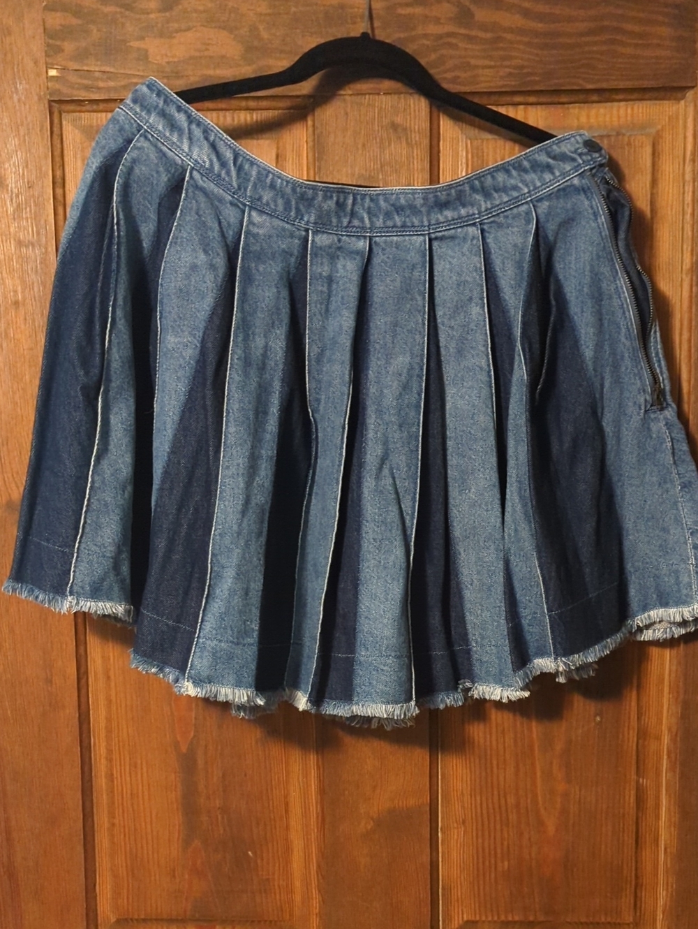 Gap Denim Pleated Mini Skirt - Blue
